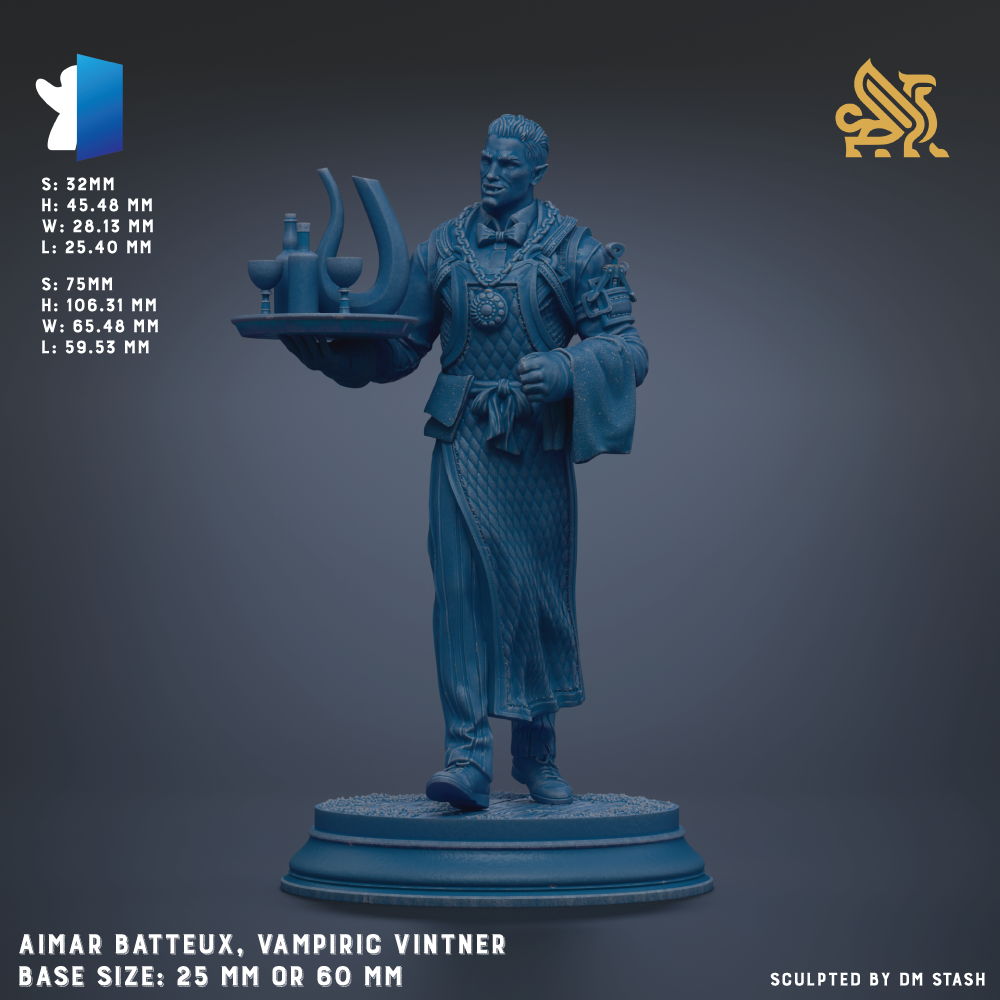 a statue of a man holding a tray of food