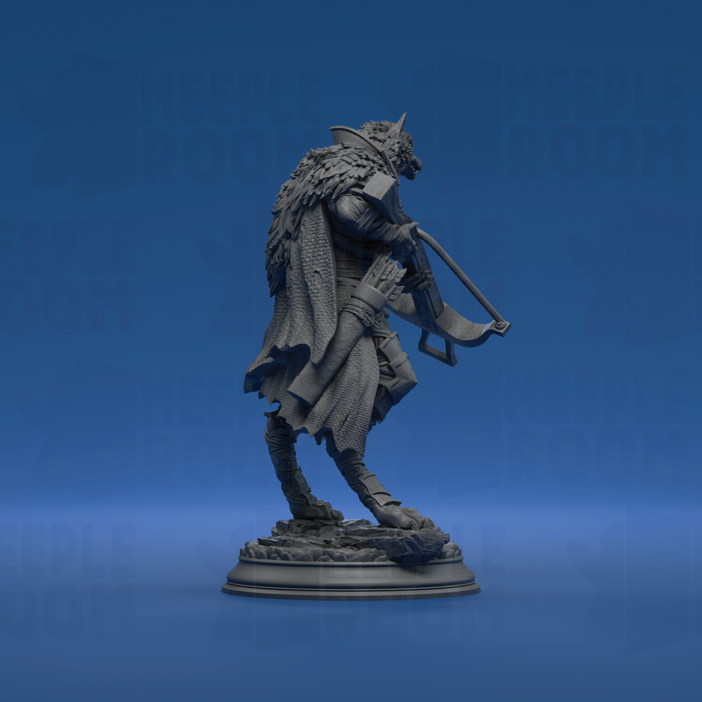 The Big Bad, Wolf Hunter by DM Stash | Miniature | TTRPG | Unpainted | Print on Demand