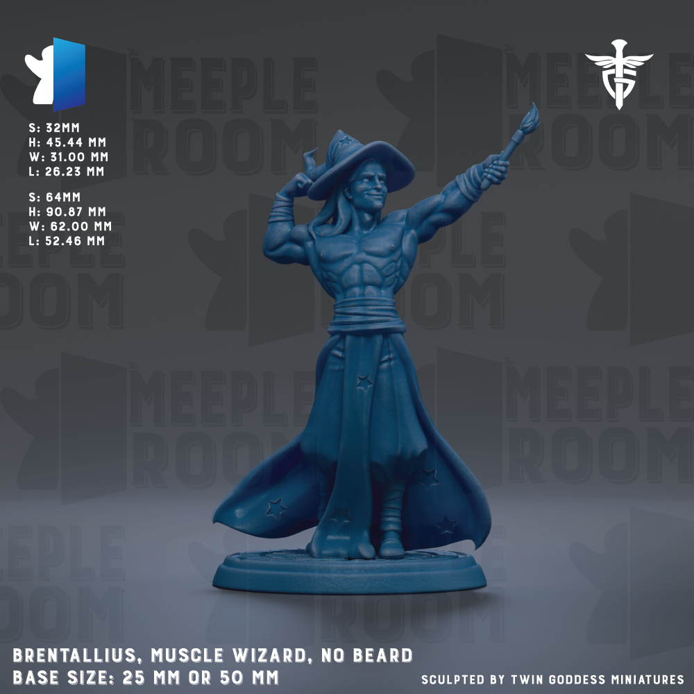 Brentallius, Muscle Wizard by Twin Goddess Minis | Miniature