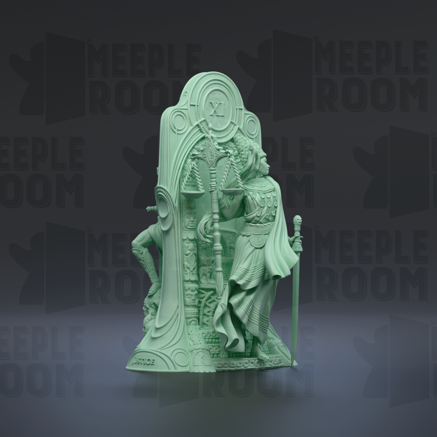 Tarot Arcana, Justice by Nerikson | Miniature | TTRPG | Unpainted | Print on Demand
