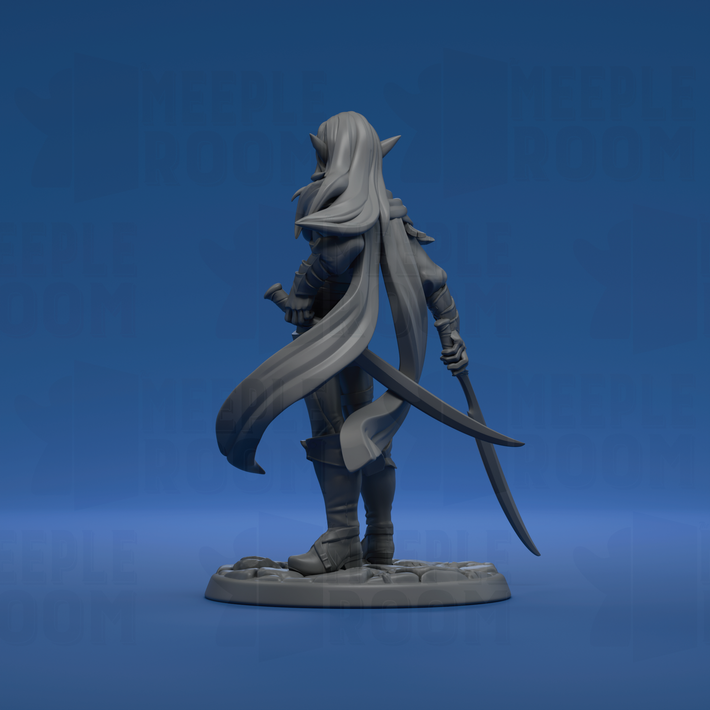 Hassan'dil, Elf Ranger by Twin Goddess Miniatures | Miniature | TTRPG | Unpainted | Print on Demand