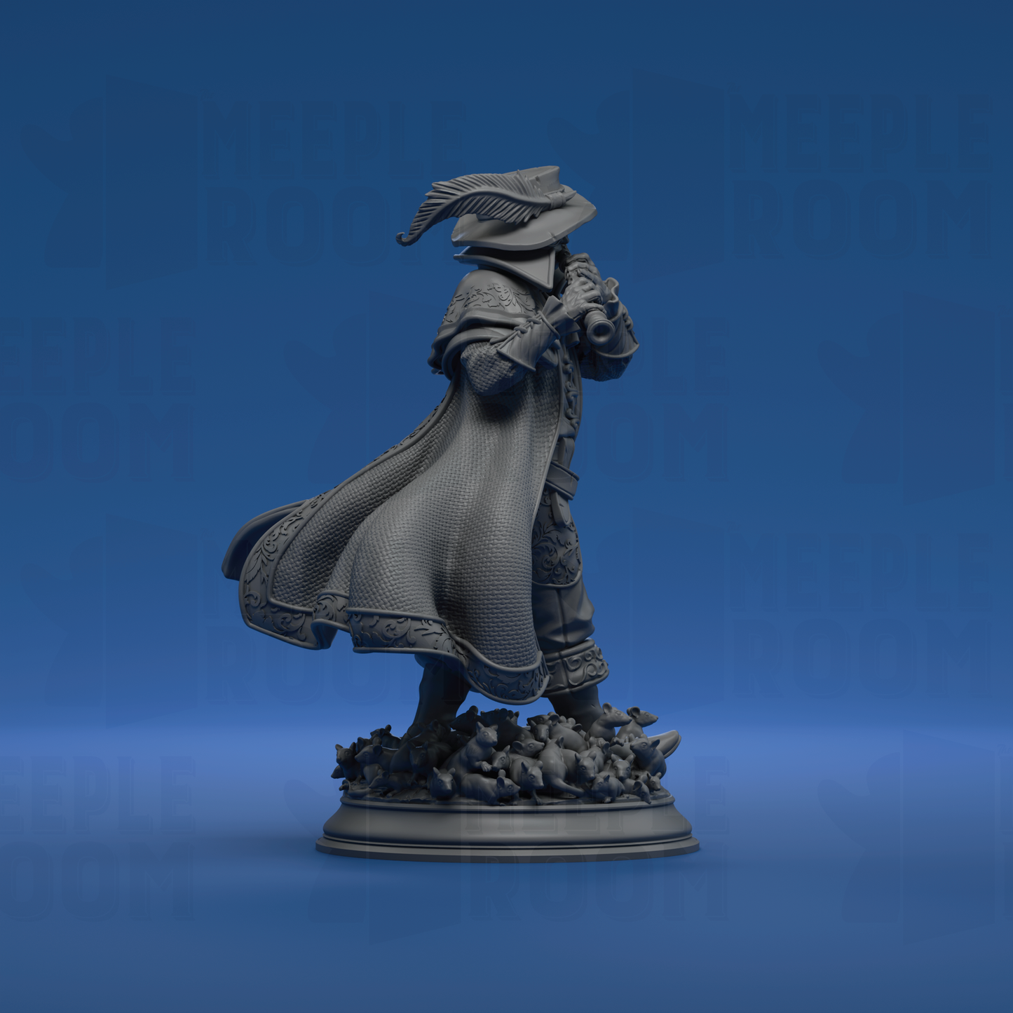Hamelin Pansworth, the Pied Piper by DM Stash | Miniature | TTRPG | Unpainted | Print on Demand