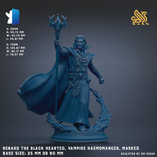Renard the Blackhearted, Vampire Haemomancer, Masked
