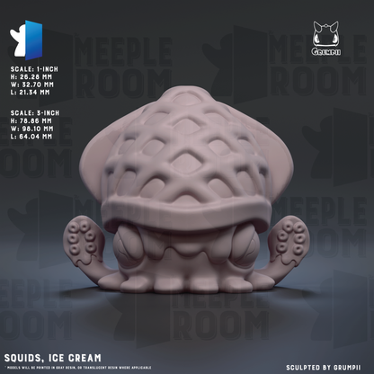 Squids by Grumpii | Miniature | TTRPG | Unpainted | Print on Demand