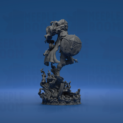 Knight of the Nebula by Witchsong Miniatures | Miniature | TTRPG | Unpainted | Print on Demand