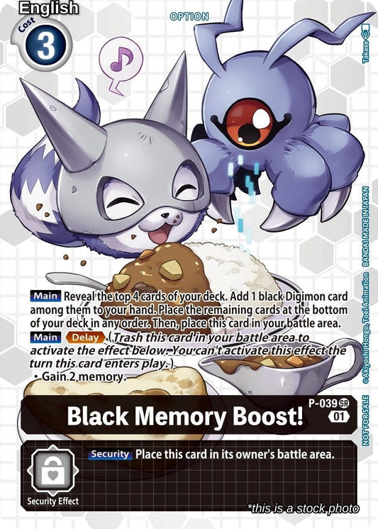 Black Memory Boost! - P-039 (Next Adventure Box Promotion Pack)