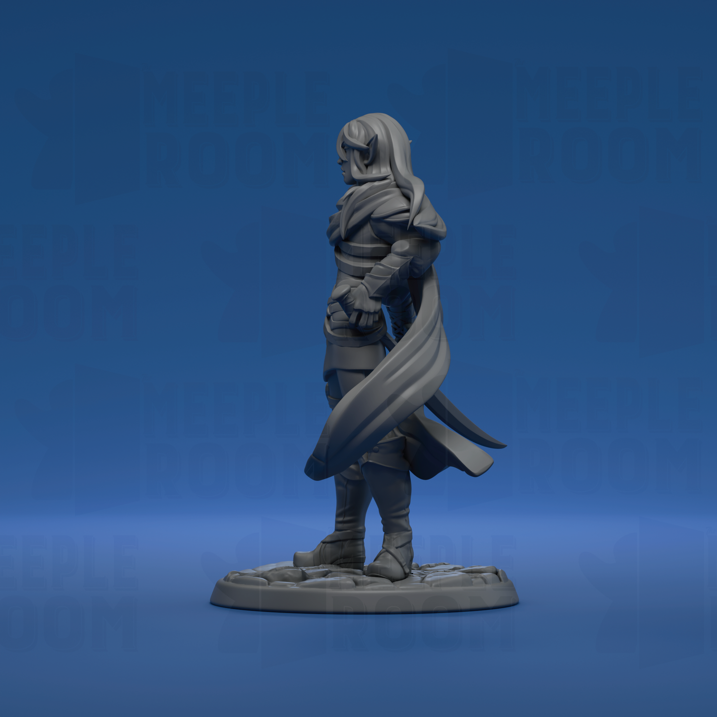 Hassan'dil, Elf Ranger by Twin Goddess Miniatures | Miniature | TTRPG | Unpainted | Print on Demand