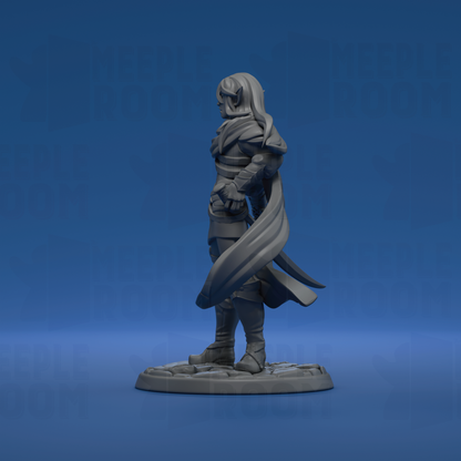 Hassan'dil, Elf Ranger by Twin Goddess Miniatures | Miniature | TTRPG | Unpainted | Print on Demand