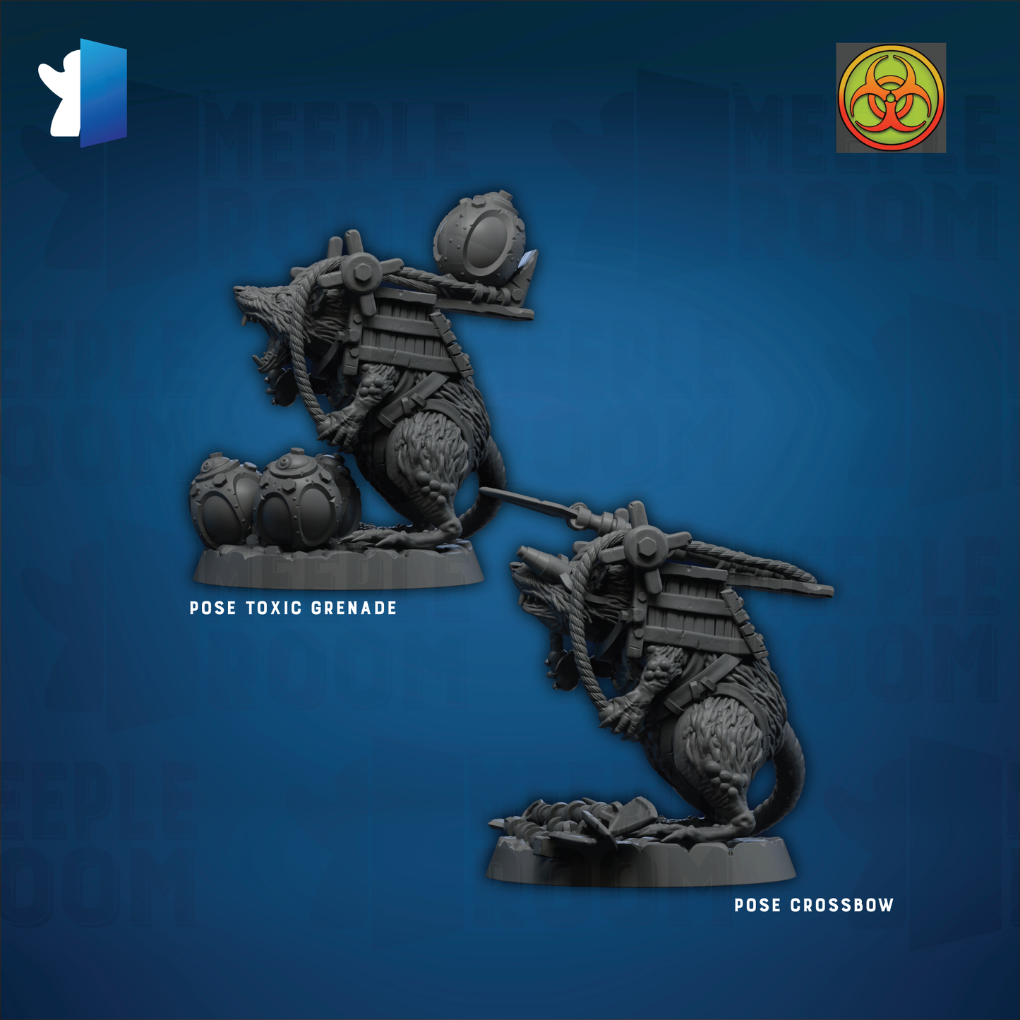Skirmisher Rat by PrintYourMonsters | Miniature | TTRPG | Unpainted | Print on Demand