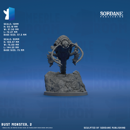 Rust Monster by Sordane Publishing | Miniature | TTRPG | Unpainted | Print on Demand