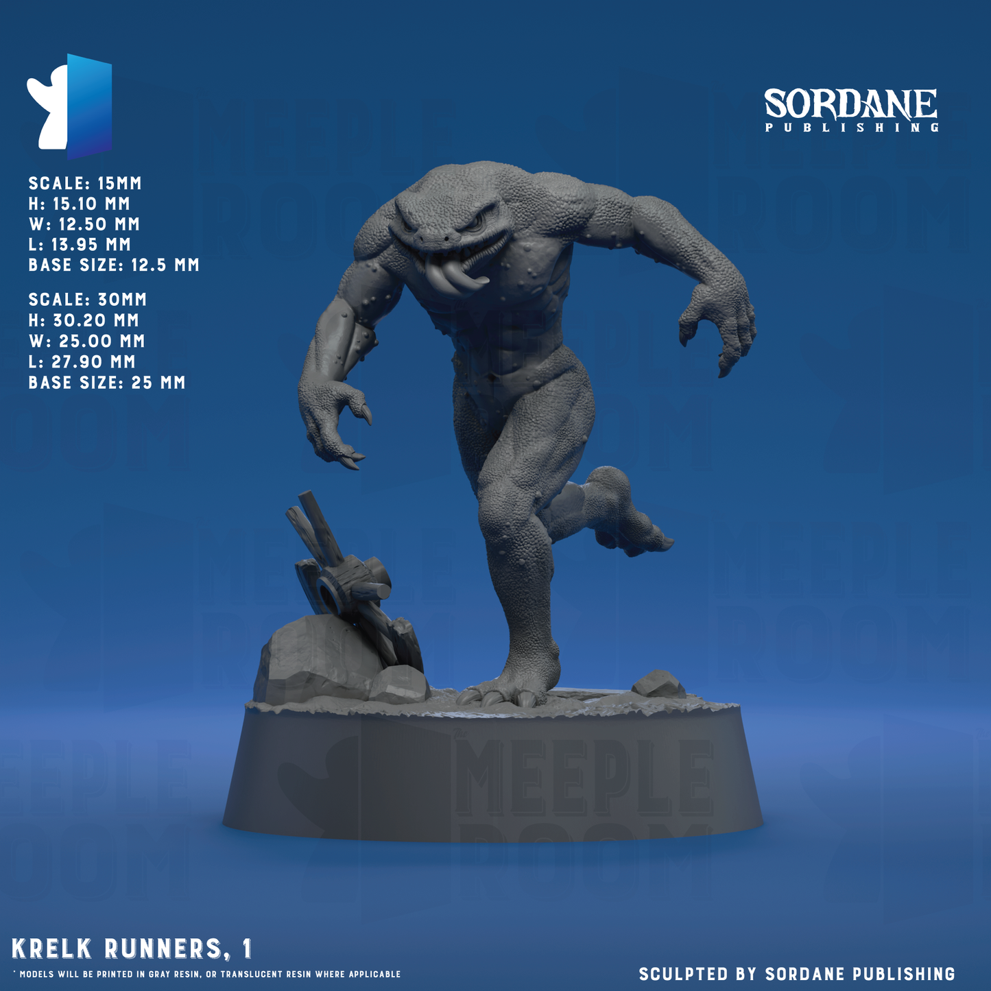 Krelk Runners by Sordane Publishing | Miniature | TTRPG | Unpainted | Print on Demand