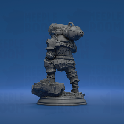 Rook, Dwarven Cannoneer by DM Stash | Miniature | TTRPG | Unpainted | Print on Demand