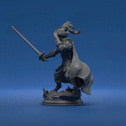 Puss-In-Boots, Tabaxi Fencer by DM Stash | Miniature | TTRPG | Unpainted | Print on Demand