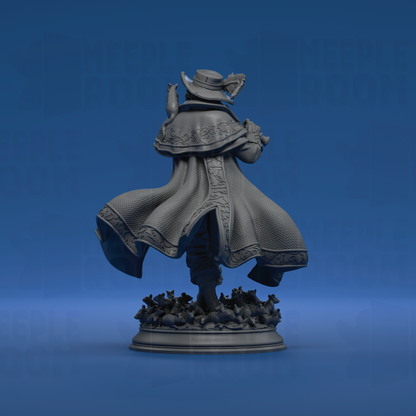Hamelin Pansworth, the Pied Piper by DM Stash | Miniature | TTRPG | Unpainted | Print on Demand