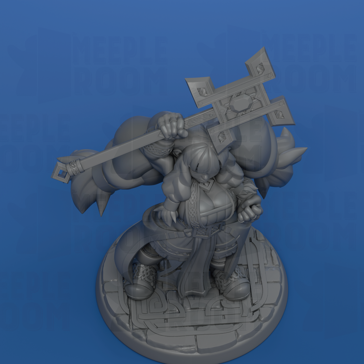 Lyri, Dwarf Mage by Twin Goddess Miniatures | Miniature | TTRPG | Unpainted | Print on Demand