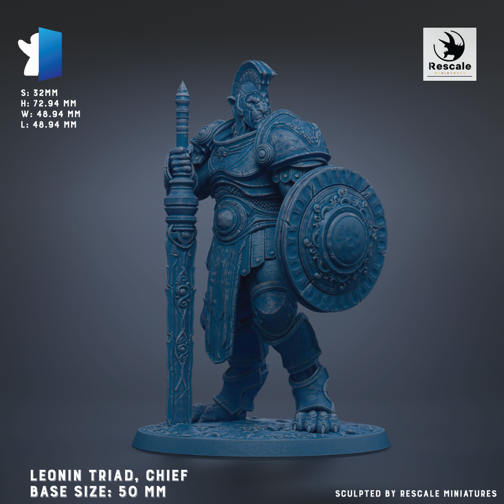 A detailed 3D model of a blue armored knight figure, standing on a base and holding a shield and sword.