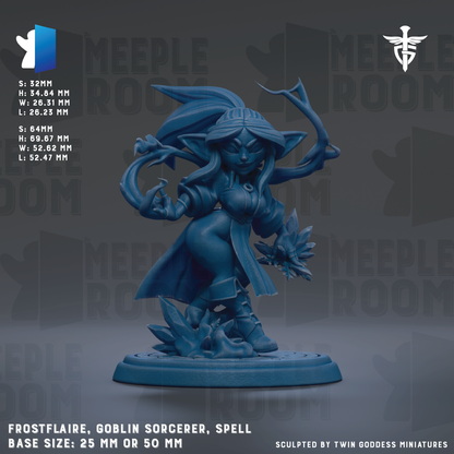 a blue statue of a woman with a sword