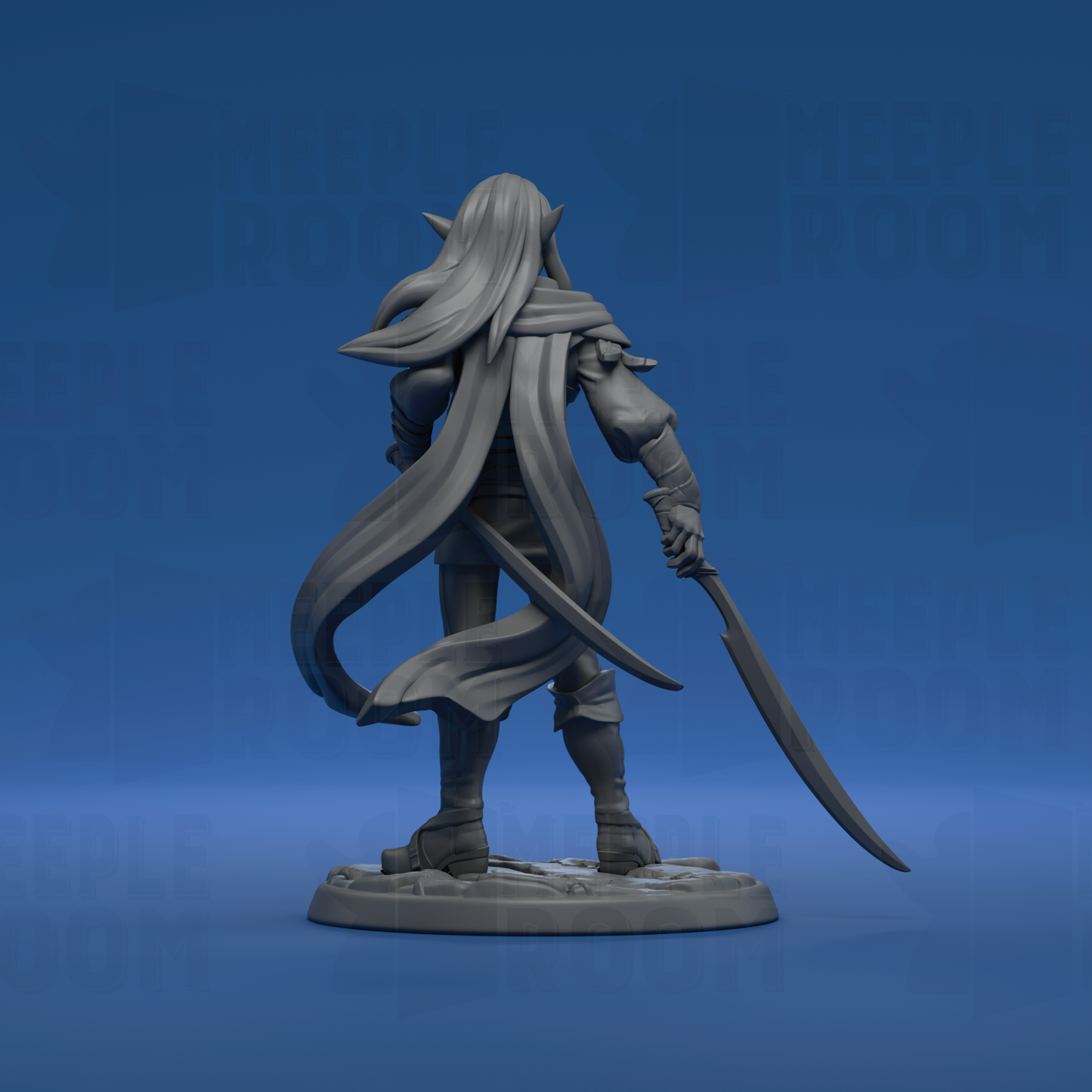 Hassan'dil, Elf Ranger by Twin Goddess Miniatures | Miniature | TTRPG | Unpainted | Print on Demand