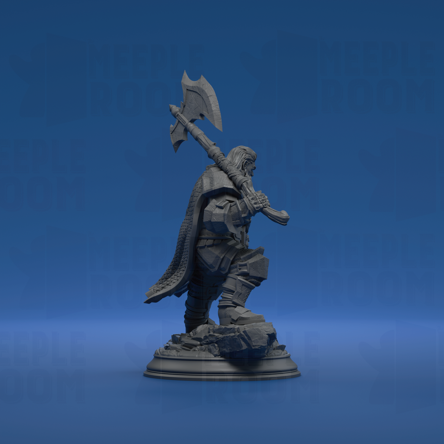 Took, Dwarven Axeman by DM Stash | Miniature | TTRPG | Unpainted | Print on Demand