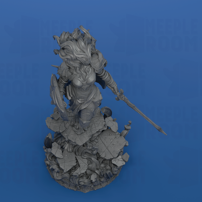 Knight of the Nebula by Witchsong Miniatures | Miniature | TTRPG | Unpainted | Print on Demand