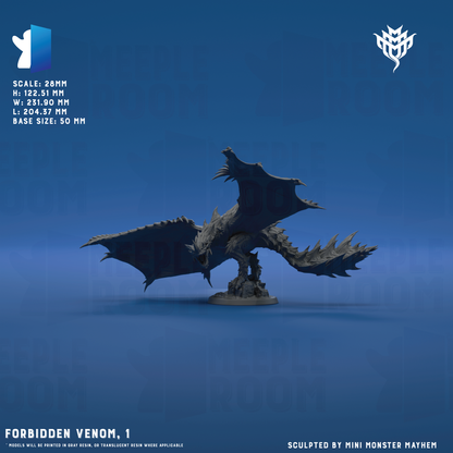 Forbidden Venom by Mini Monster Mayhem | Miniature | TTRPG | Unpainted | Print on Demand