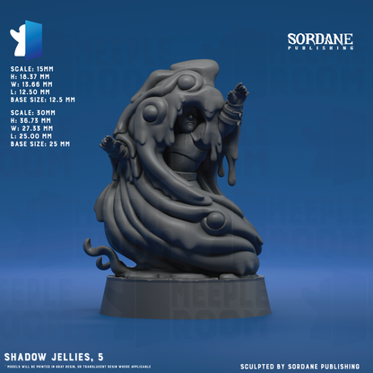 Shadow Jellies by Sordane Publishing | Miniature | TTRPG | Unpainted | Print on Demand