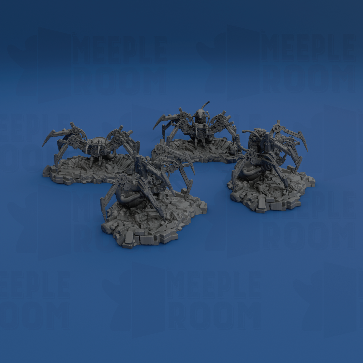 Giant Mechanical Spider by PrintYourMonsters | Miniature | TTRPG | Unpainted | Print on Demand