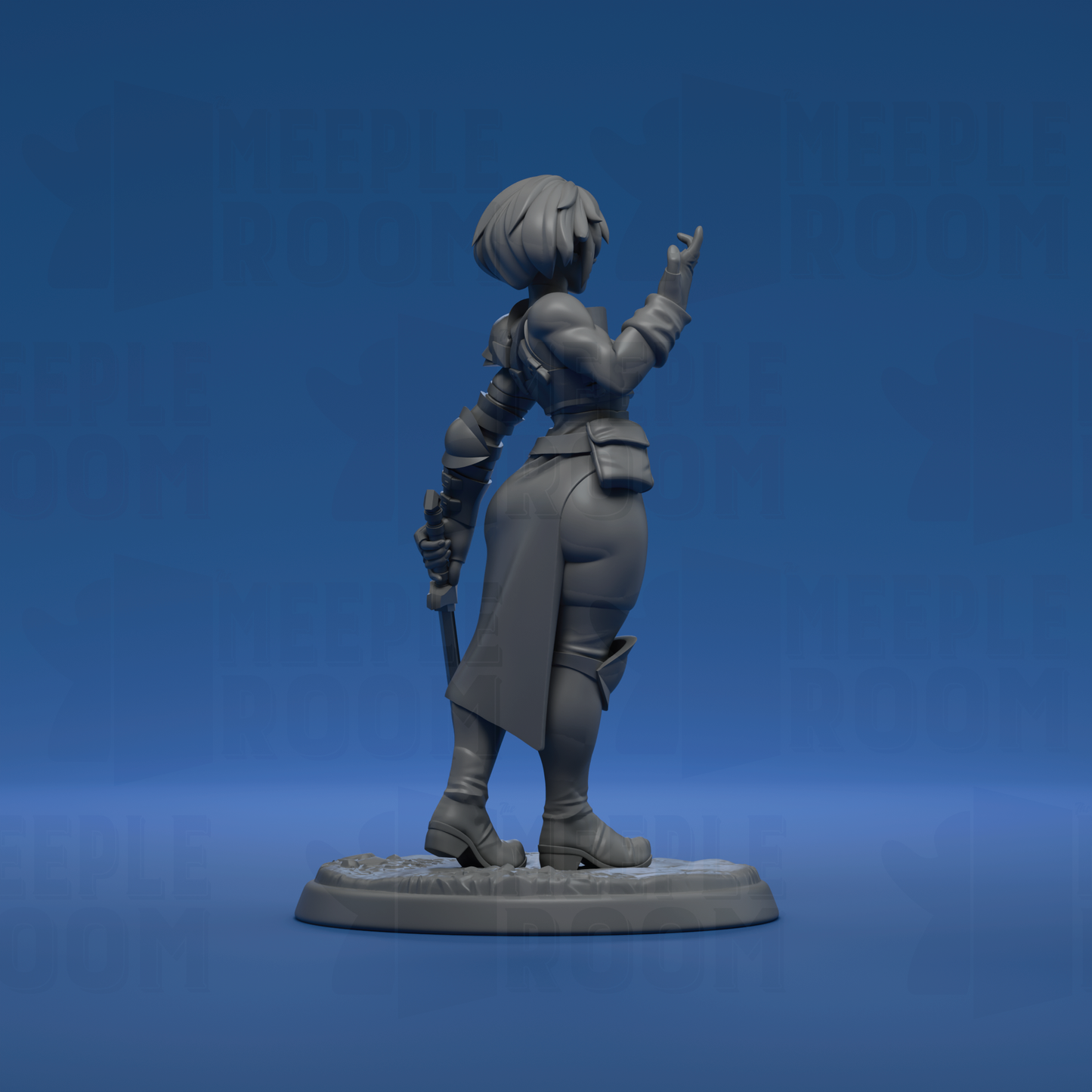 Elidrah, Eldritch Knight by Twin Goddess Miniatures | Miniature | TTRPG | Unpainted | Print on Demand