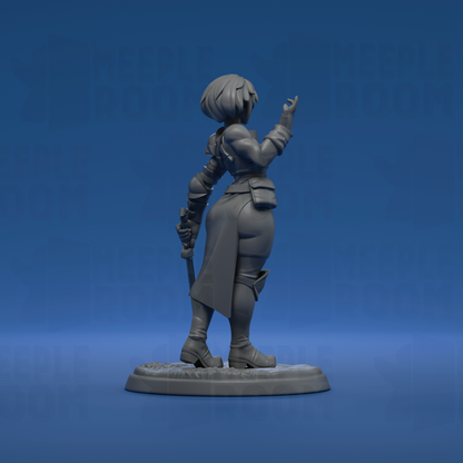 Elidrah, Eldritch Knight by Twin Goddess Miniatures | Miniature | TTRPG | Unpainted | Print on Demand