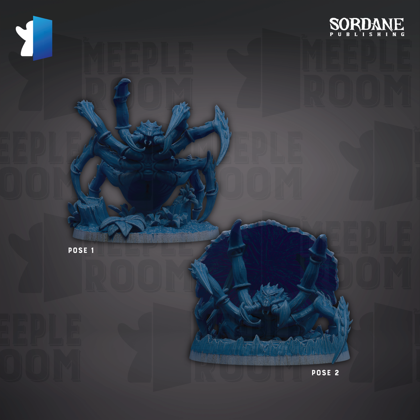 Giant Spiders by Sordane Publishing | Miniature | TTRPG | Unpainted | Print on Demand