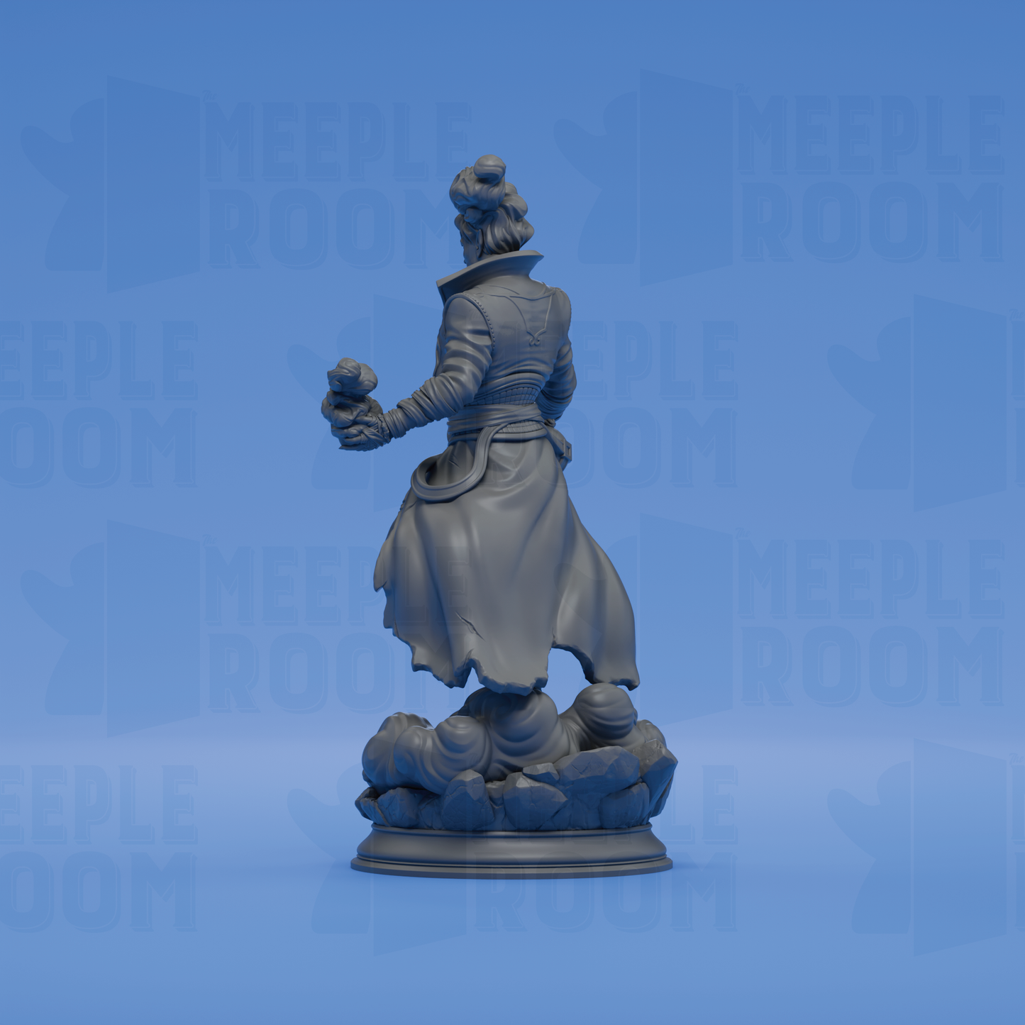 Villam Nitrana, Air Elemi Storm Sorcerer by DM Stash | Miniature | TTRPG | Unpainted | Print on Demand