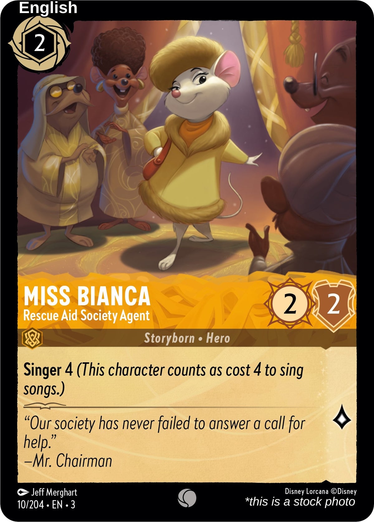 Miss Bianca - Rescue Aid Society Agent