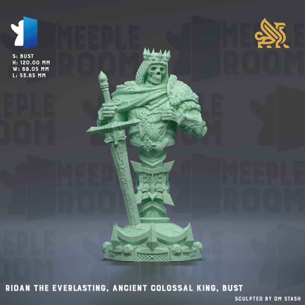 a statue of a green dragon-like creature with a crown, holding a sword and standing on a pedestal.