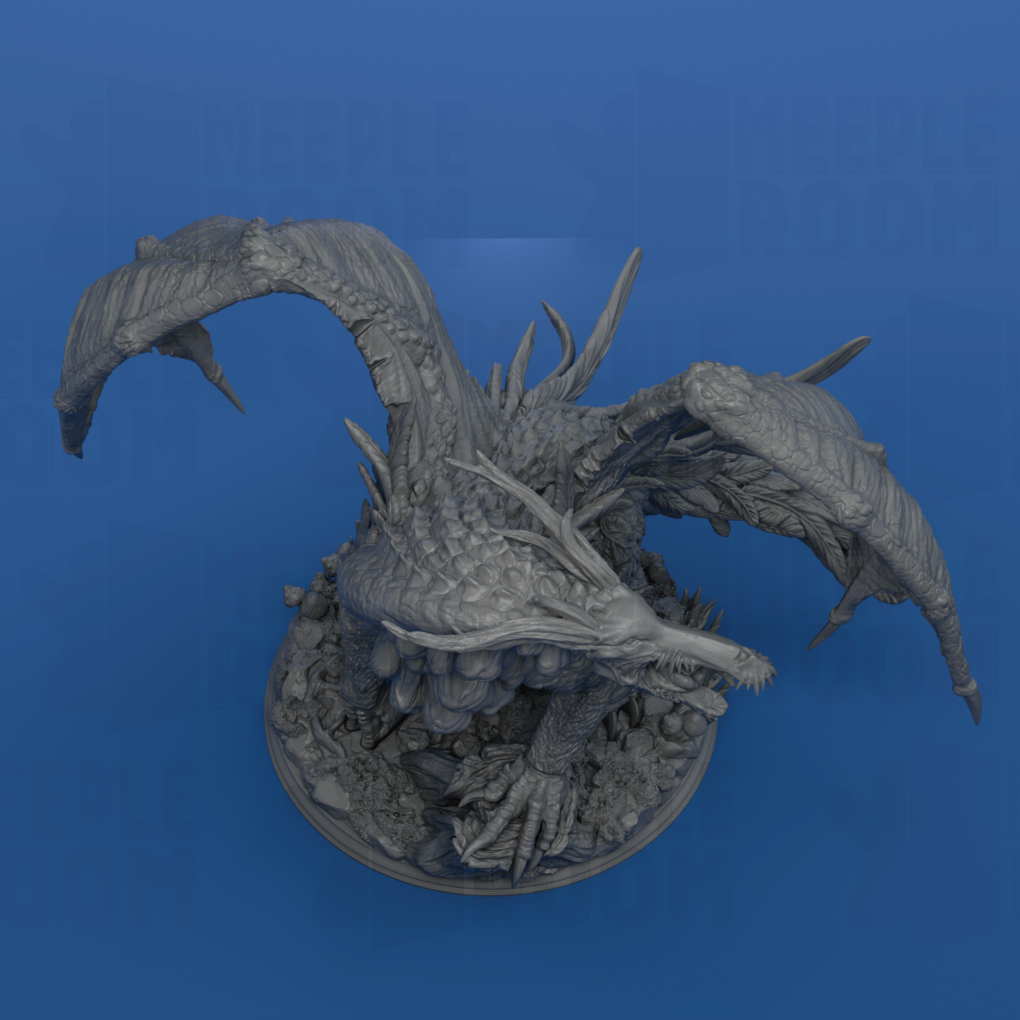 The Jabberwock, Monster of the Tulgey Wood by DM Stash | Miniature | TTRPG | Unpainted | Print on Demand