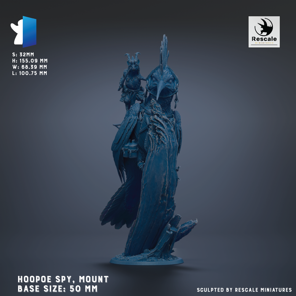 Hoopoe Spy, Mount Base sizes: 50 mm