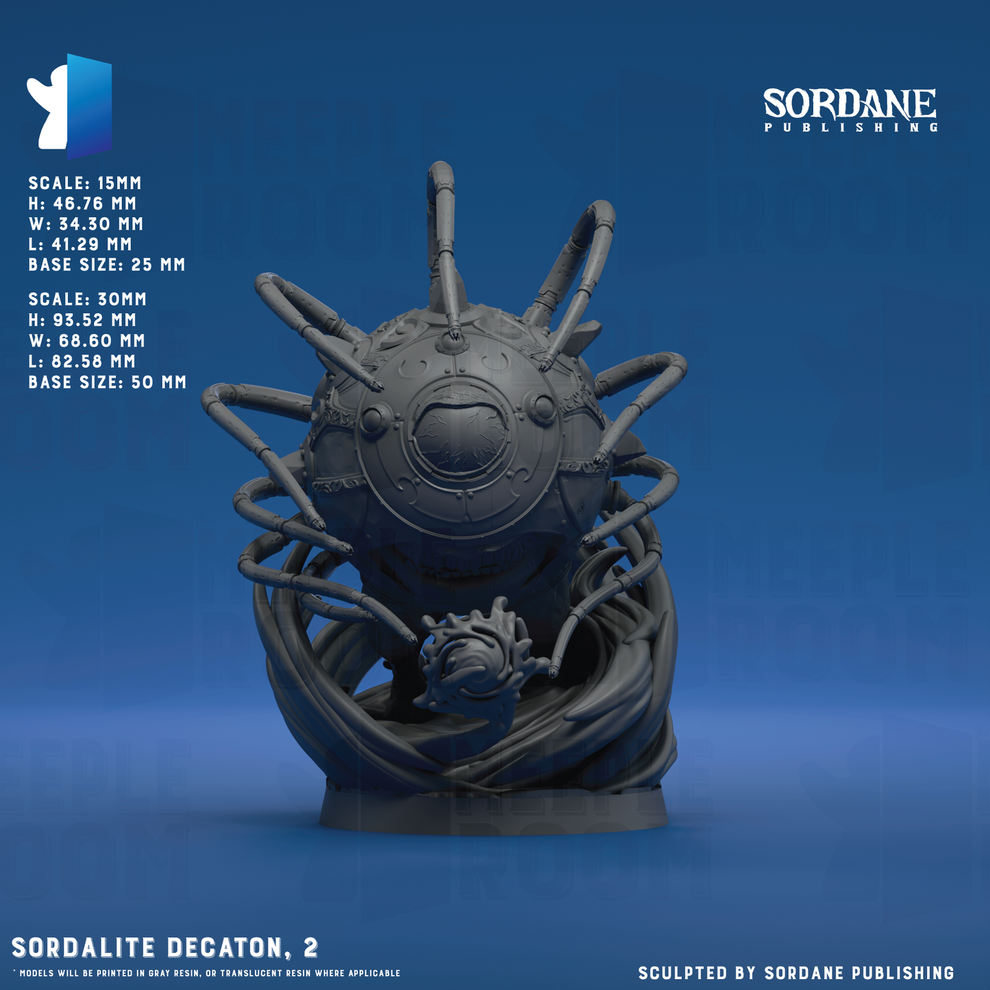Sordalite Decaton by Sordane Publishing | Miniature | TTRPG | Unpainted | Print on Demand