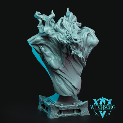 a sculpture of a white flower on a black background