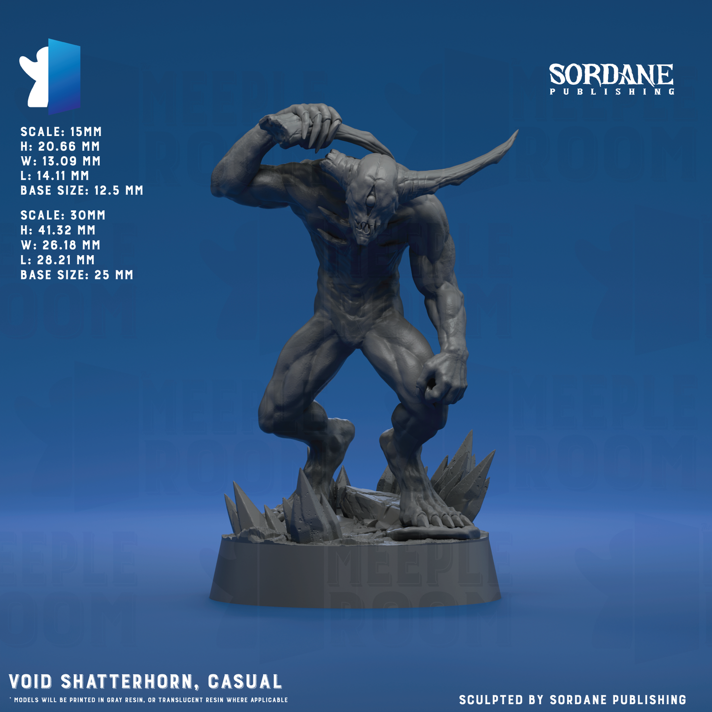 Void Shatterhorn by Sordane Publishing | Miniature | TTRPG | Unpainted | Print on Demand