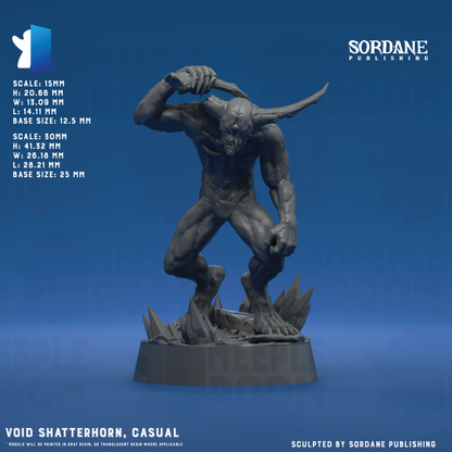 Void Shatterhorn by Sordane Publishing | Miniature | TTRPG | Unpainted | Print on Demand
