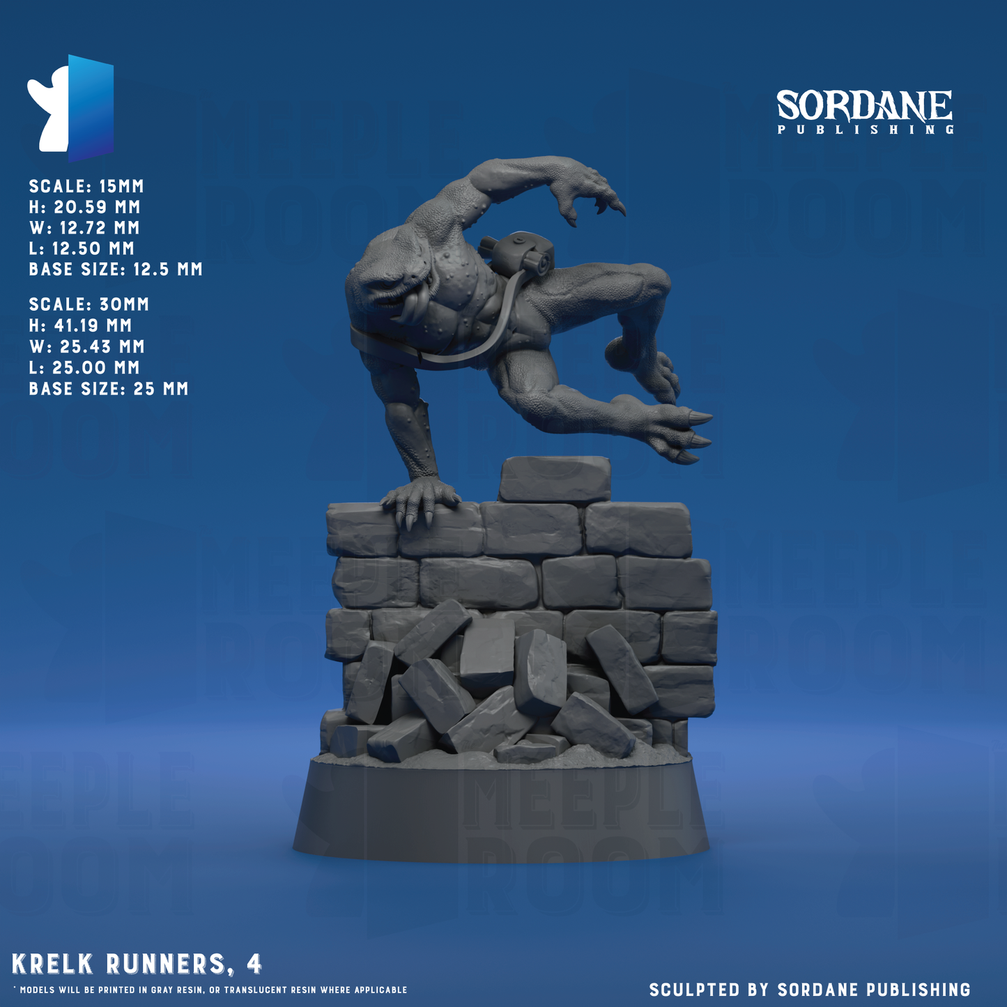 Krelk Runners by Sordane Publishing | Miniature | TTRPG | Unpainted | Print on Demand