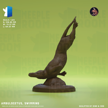 Ambulocetus by Dino & Dog | Miniature | TTRPG | Unpainted | Print on Demand