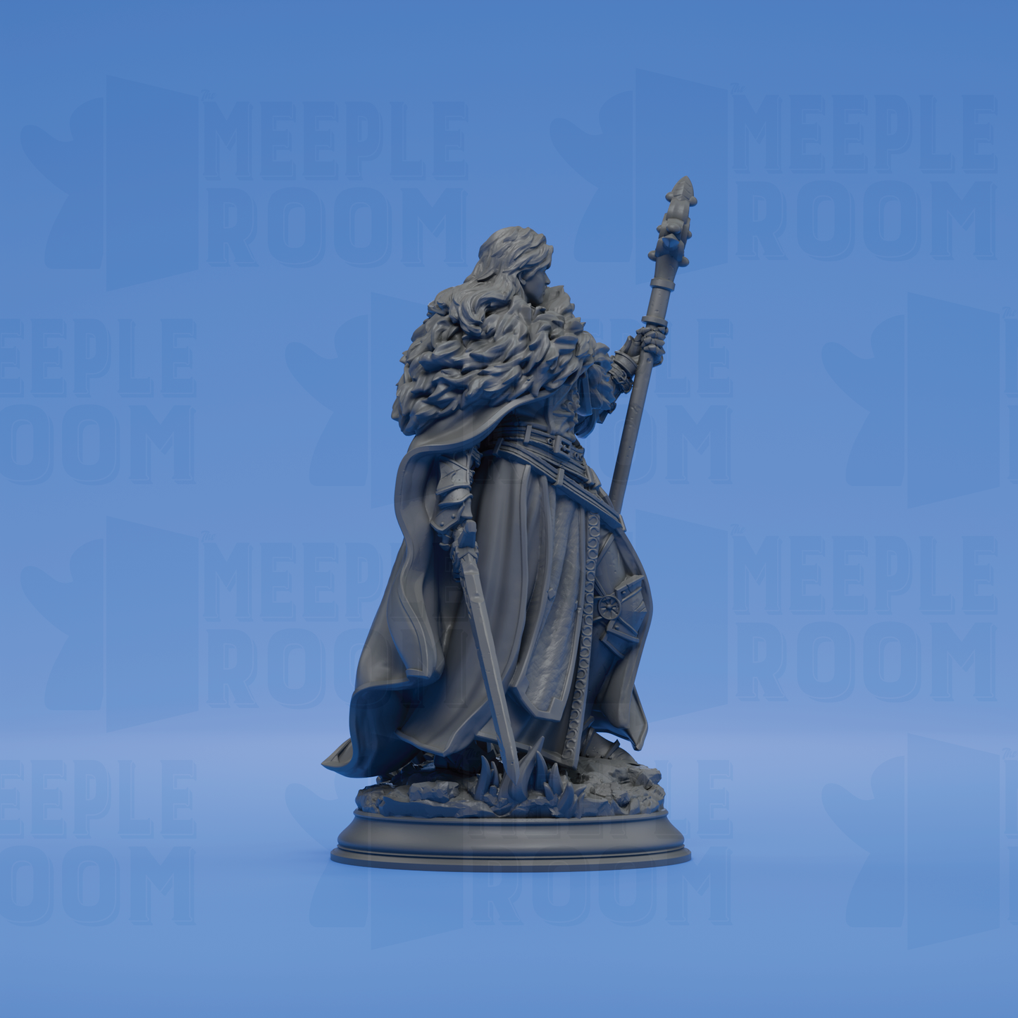Silvia the Tearless, War Priestess by DM Stash | Miniature | TTRPG | Unpainted | Print on Demand