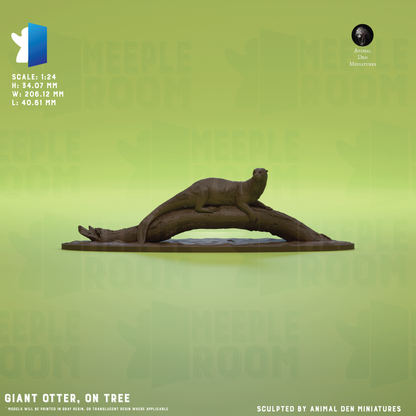 Giant Otter by Animal Den Miniatures | Miniature | TTRPG | Unpainted | Print on Demand