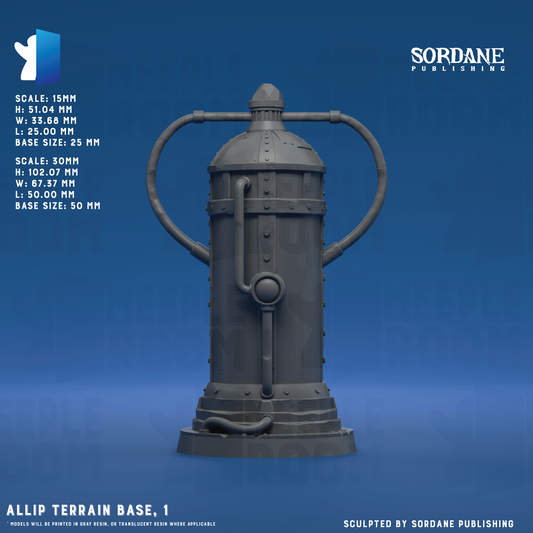 Allip Terrain Base by Sordane Publishing | Miniature | TTRPG | Unpainted | Print on Demand