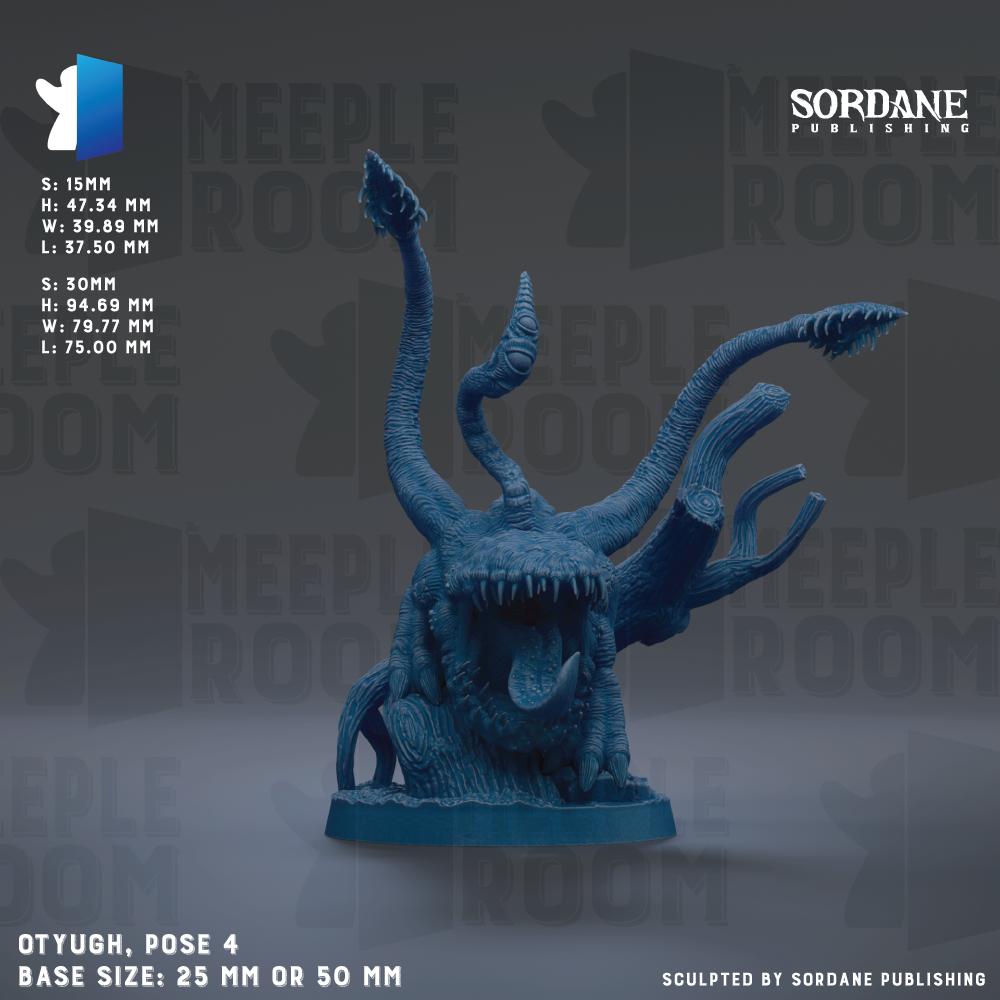 a blue plastic model of a monster with its mouth open