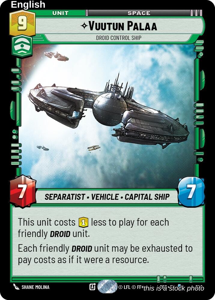 Vuutun Palaa - Droid Control Ship (Foil)