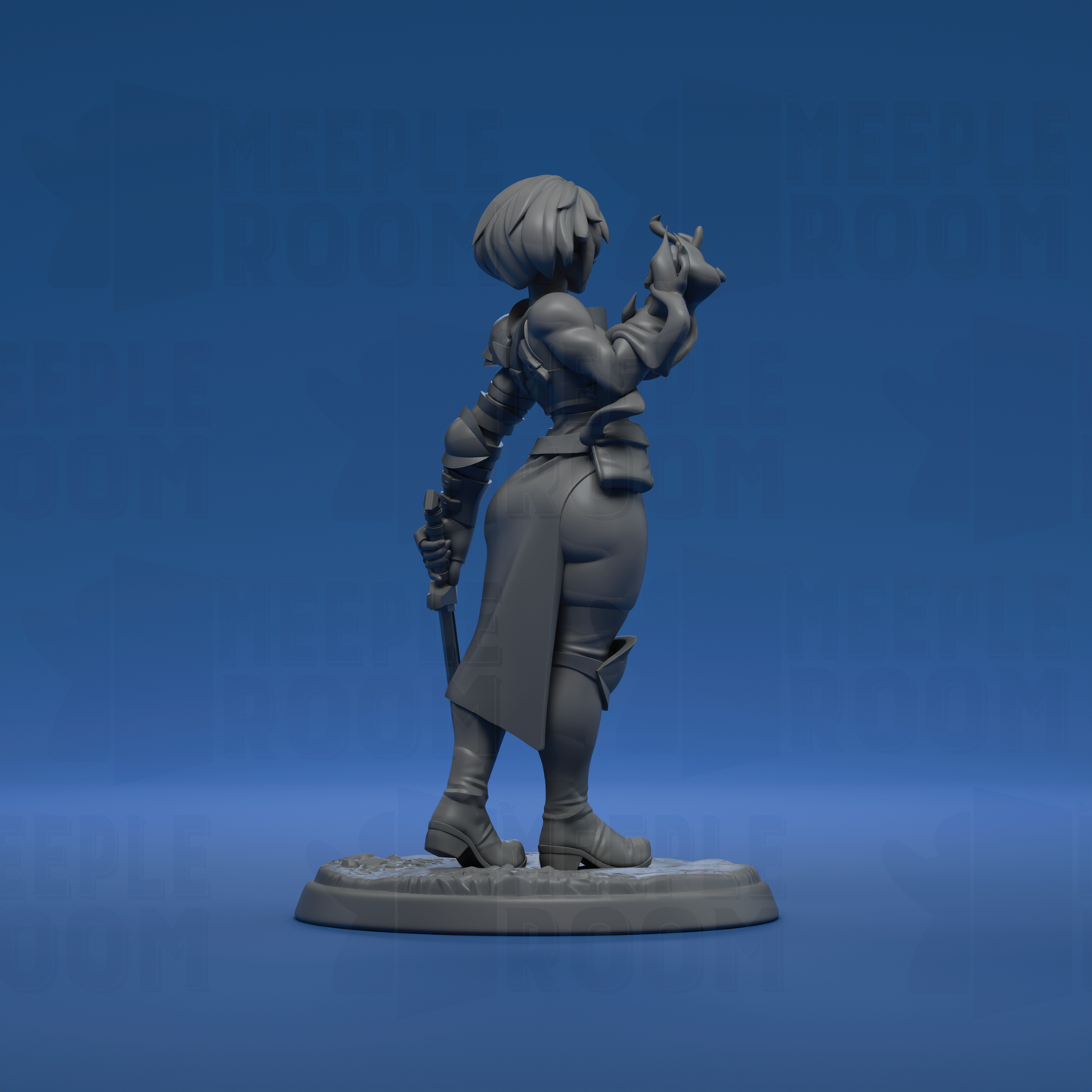 Elidrah, Eldritch Knight by Twin Goddess Miniatures | Miniature | TTRPG | Unpainted | Print on Demand