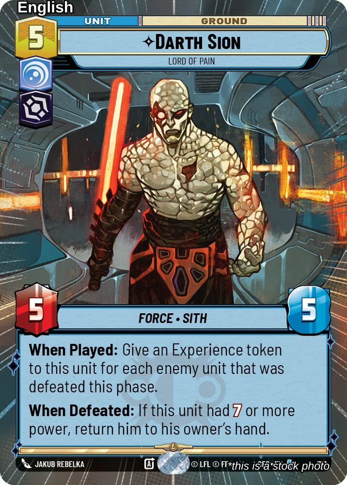 Darth Sion - Lord of Pain (Hyperspace Foil)