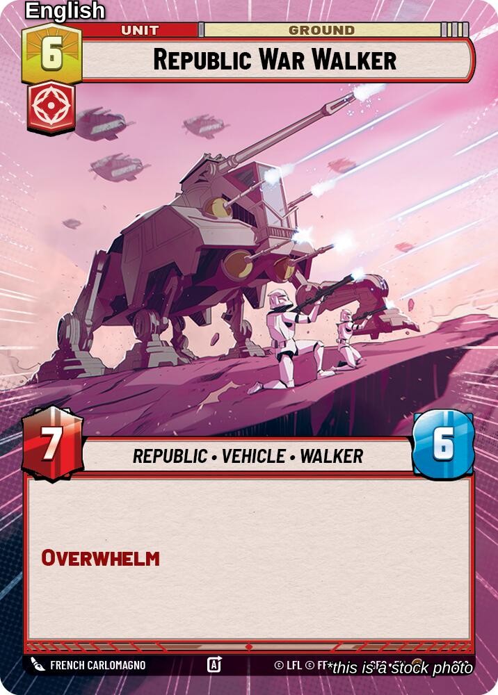 Republic War Walker (Hyperspace Foil)