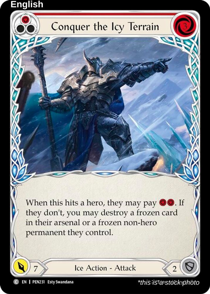 Conquer The Icy Terrain (Red)
